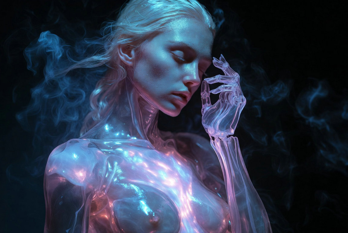 Crystal Core: The Cyberpunk Fantasy of a Glass Woman