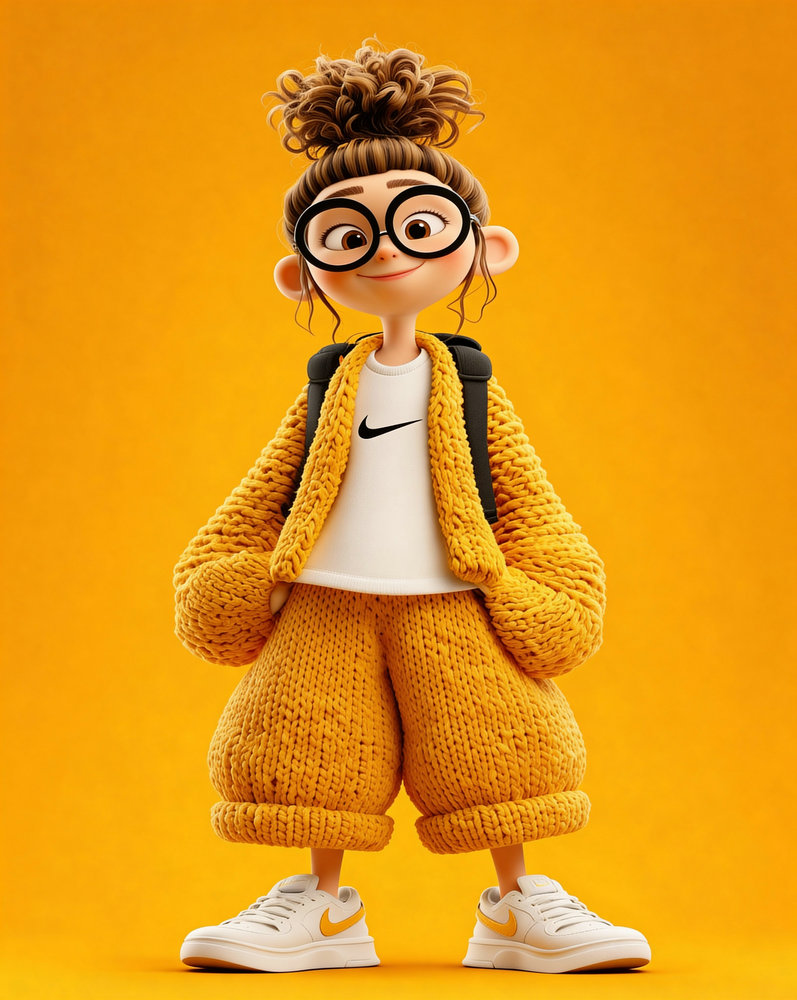 AI girl:Designing Dual Personas in 3D Cartoon Style 1