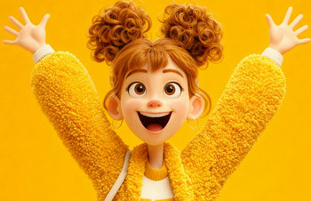 AI girl:Designing Dual Personas in 3D Cartoon Style