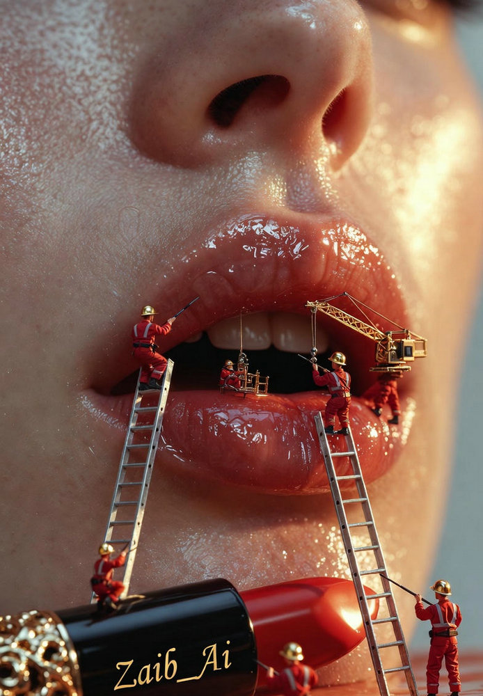 AI Pretty Girl Surreal Beauty: Miniature Makeup 3