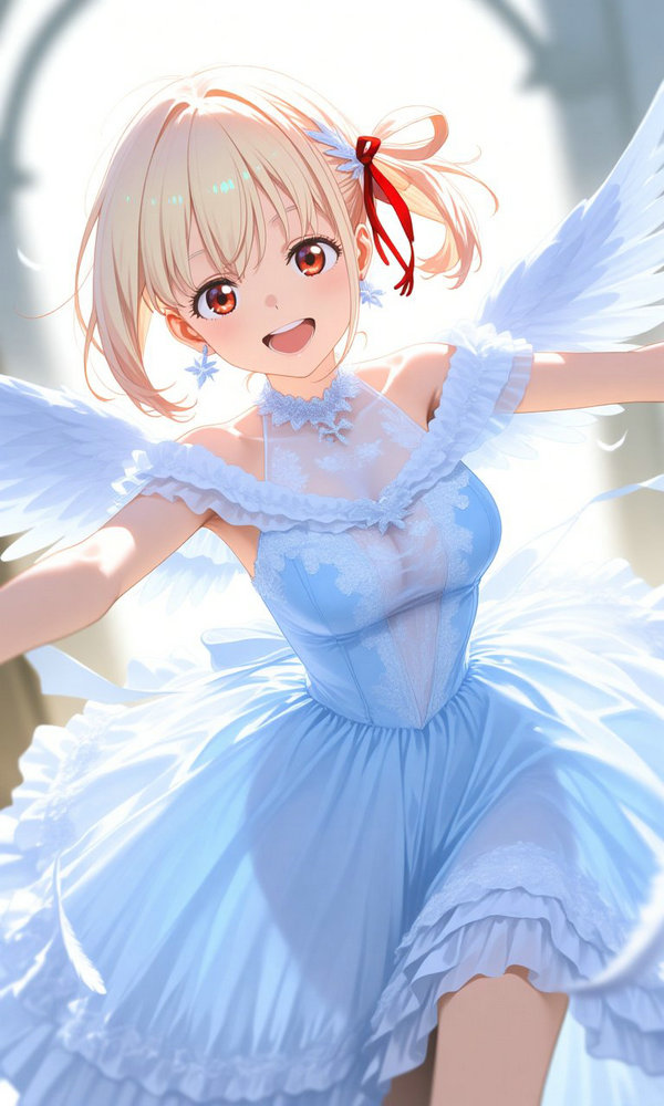 AI anime girl with large breasts 2