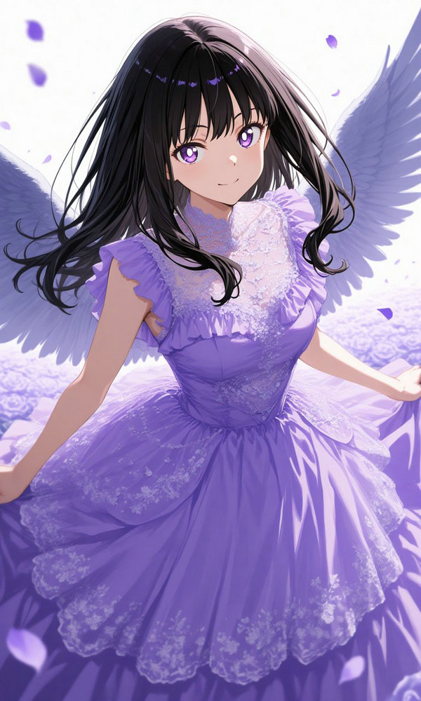 AI anime girl with large breasts 3