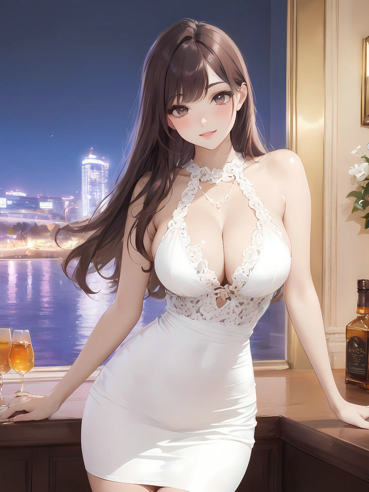 AI-generated voluptuous and sexy anime girl 4