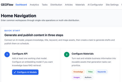 GEOFlow: The Most Professional Open-Source GEO System